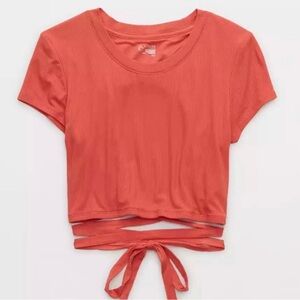 Aerie Red Crop Top